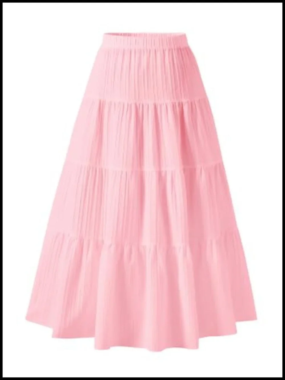 Girls Tiered Maxi Skirt Boho Flowy High Waist Peasant Long Skirt
